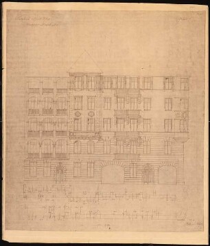 Wohnhäuser Nordufer, Berlin-Wedding: Ansicht Buchstraße 1:50