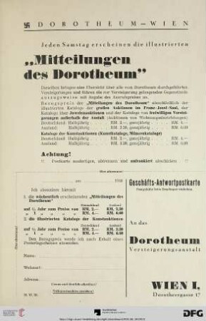 Mitteilung des Dorotheum