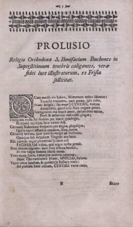 Prolusio