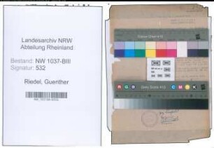 Entnazifizierung Guenther Riedel , geb. 17.07.1908 ()