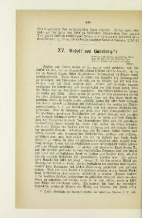 XV. Rudolf von Habsburg