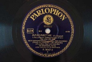 Margarethe : 5. Akt, 6. Szene, Gefängnisszene, II. Teil: "Auf, eilet, auf, eilet" / (Ch. Gounod)