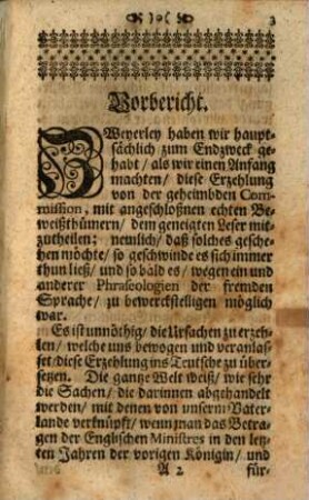 Rapport von der geheimen Commission