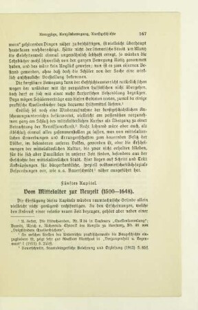 Fünftes Kapitel. Vom Mittelalter zur Neuzeit (1500-1648)