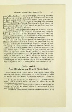 Fünftes Kapitel. Vom Mittelalter zur Neuzeit (1500-1648)