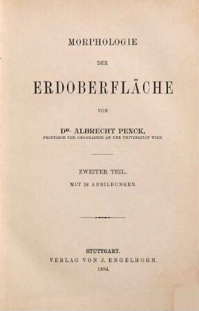 Morphologie der Erdoberfläche, 2