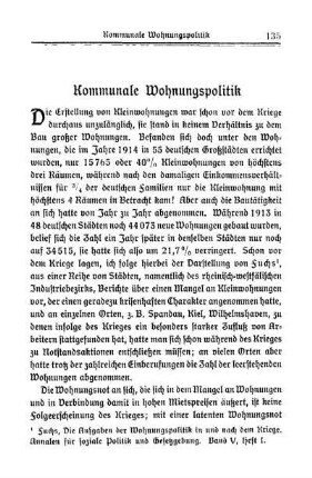 Kommunale Wohnungspolitik