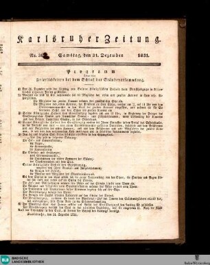 Karlsruher Zeitung, [No. 361]