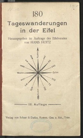 180 Tageswanderungen in der Eifel