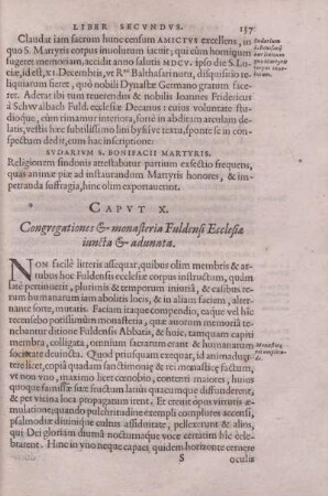 Caput X. Congregationes & monasteria Fuldensi Ecclesiae iuncta & adunata.