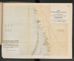 I. Karte über die Befischung der deutschen Küste, Regierungsbezirk: Königsberg u. Cumbinnen