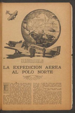 La expedición aérea al Polo Norte