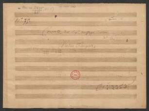 Konzerte; vl, strings; E-Dur; CapT 552/84; D 53
