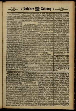 Zweite Ausgabe vom Dienstag, den 18. Juni 1912.