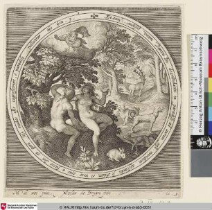 [Adam and Eve Hiding from the Lord; Adam und Eva verbergen sich vor der Herrn]