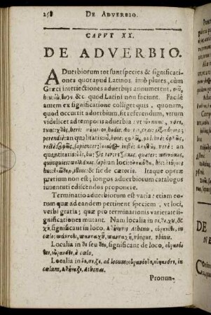 Caput XX. De Adverbio.