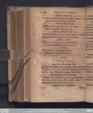 100. Veritas.