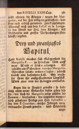Drey und zwanzigstes Capitul.