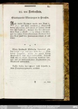 10. von Finkenstein.