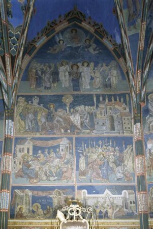 Freskendekoration im Chor, Sandomir, Polen
