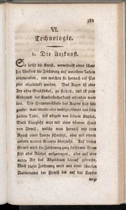 VI. Technologie