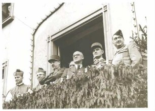 Besuch von Gebhard Müller und General Pierre-Marie Koenig in Weingarten am sog. Blutfreitag (27. Mai 1949)