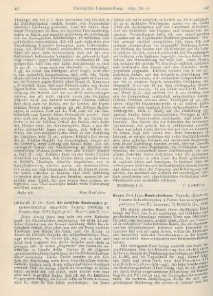 447-448 [Rezension] Luthardt, Chr. Ernst, Die christliche Glaubenslehre gemeinverständlich dargestellt