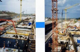 Engelbergbasistunnel Neue Trassierung der A 81 vor dem Nordportal