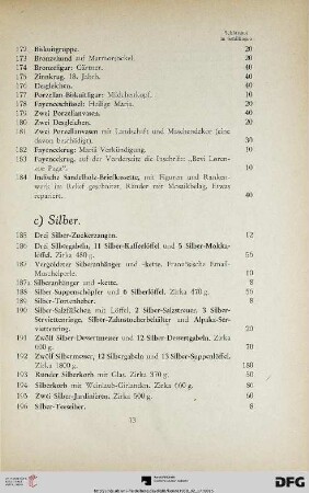 c. Silber (Nr. 185-242)