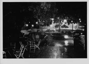 Regenschauer am Café Heiderand