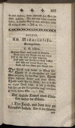 DCCXXII. Am Michaelisfeste. Evangelium.