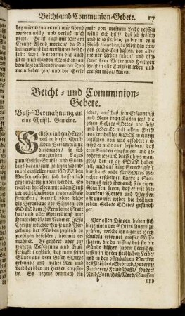 Beicht- und Communion-Gebete