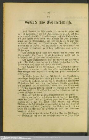 VI. Gebäude und Wohnverhältnisse