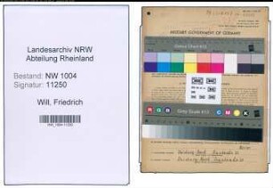 Entnazifizierung Friedrich Will , geb. 07.12.1894 (Schlosser)