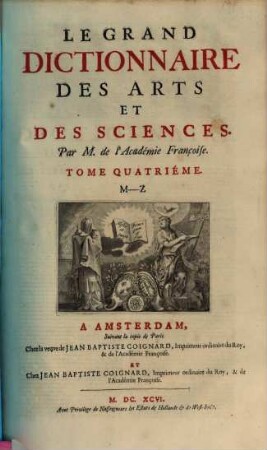 Le Grand Dictionnaire Des Arts Et Des Sciences. 4, M - Z