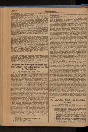 ¬Die¬ "einklassige Schule" im Preußischen Landtag : Sitzung vom 7. Oktober ; [Fortsetzung]