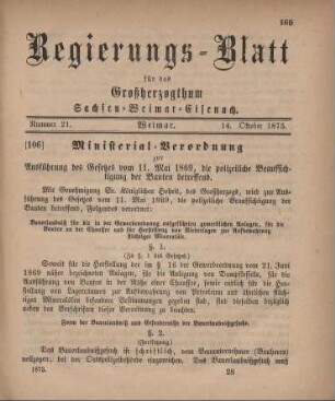 Nr. 21 : 14. Oktober 1873