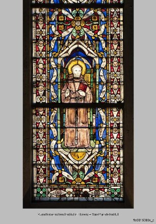 Fenster B-III, B-II und B-I der Katharinenkapelle : Fenster B-II : Heiliger Franziskus