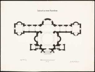 Mausoleum: Grundriss 1:100