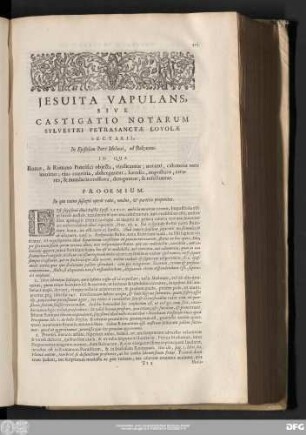 Prooemium. In quo totius suscepti operis ratio, modus, & partitio proponitur.