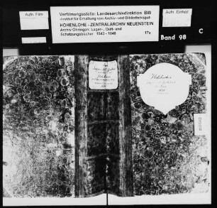 Lager- und Gültbuch über Hohebach.