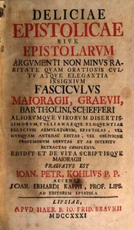Deliciae epistolicae
