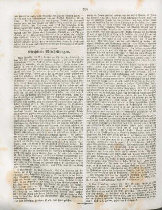 308 Kirchliche Mittheilungen