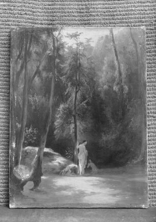 Park von Terni mit badenden Mädchen