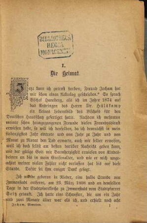 Memoiren eines Obskuranten : eine Selbstbiographie