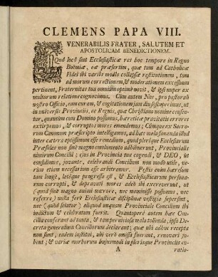 Clemens Papa VIII.