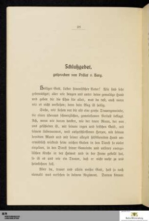Schlußgebet