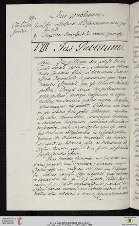 VIII Ius Publicum