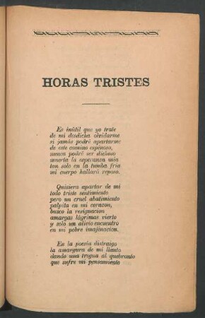 Horas tristes