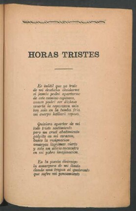 Horas tristes
